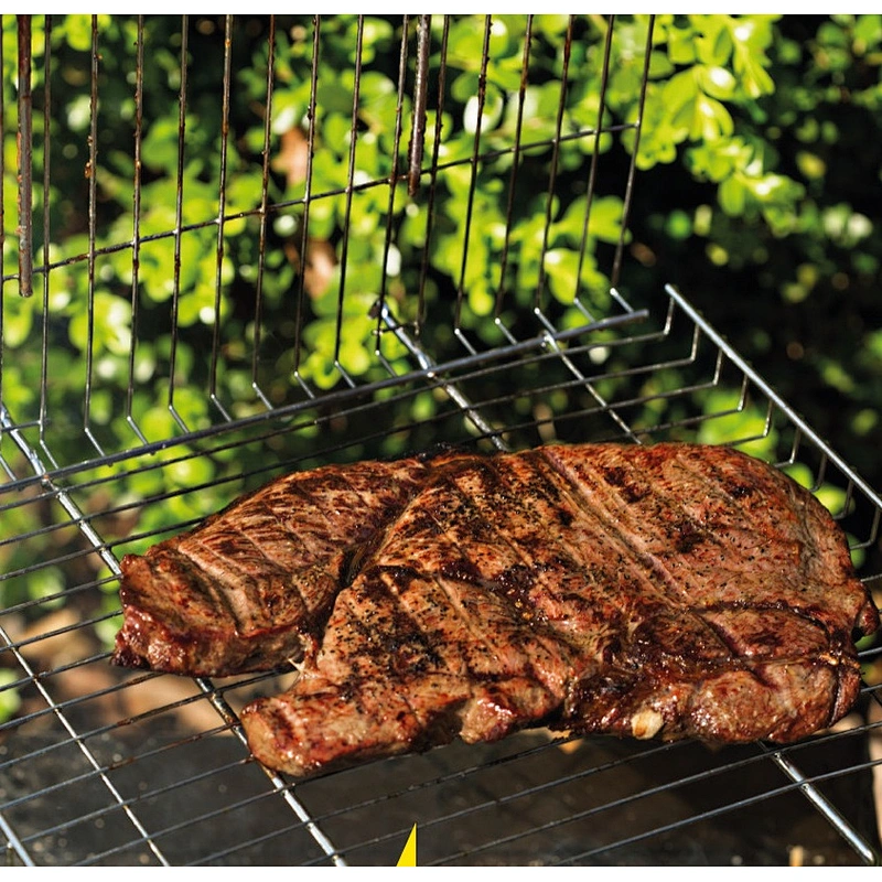 Portable Outdoor BBQ Grill Basket Grilling Vegetables Basket